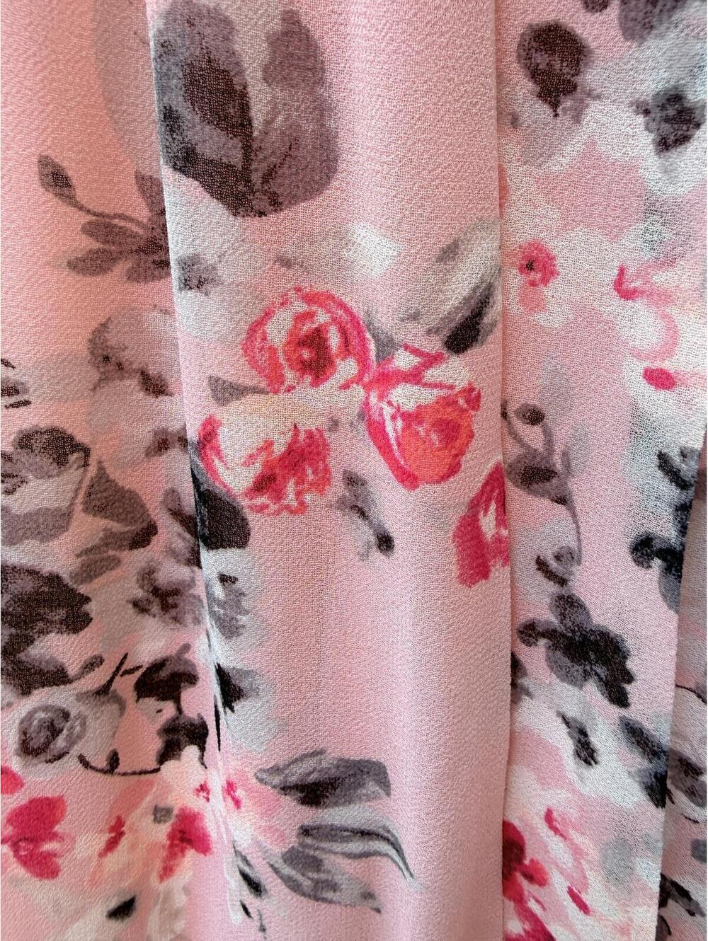 White House Black Market Pink Floral Sleeveless Dress Size 6 - Picture 8 of 9